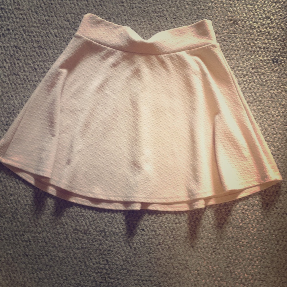 Blush pink miniskirt